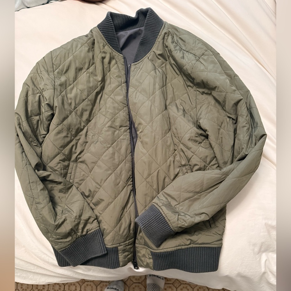 Faherty Men's Reversible Surplus Bomber Jacket